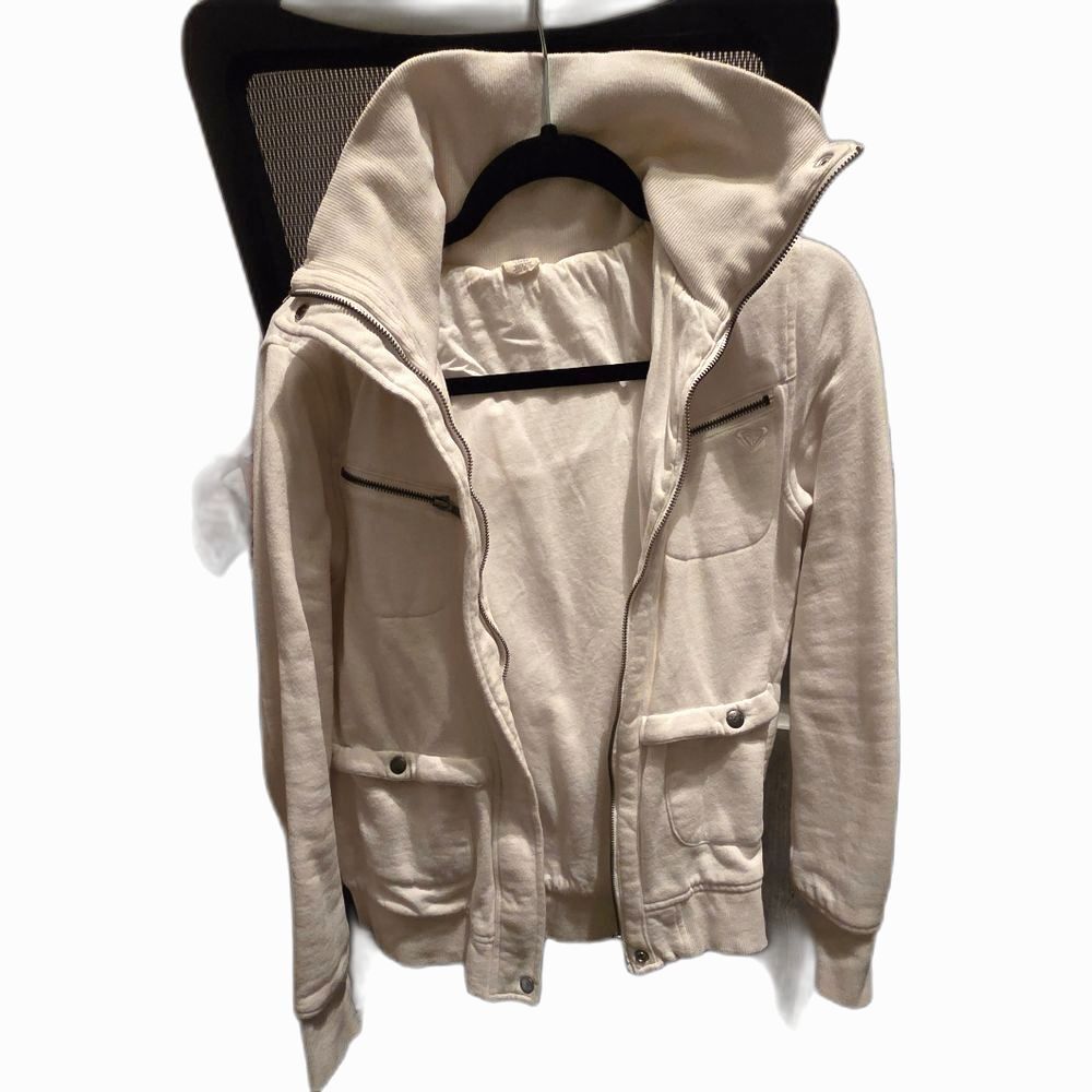 Roxy Women’s Cream White Jacket – Size Large - Picture 2 of 4